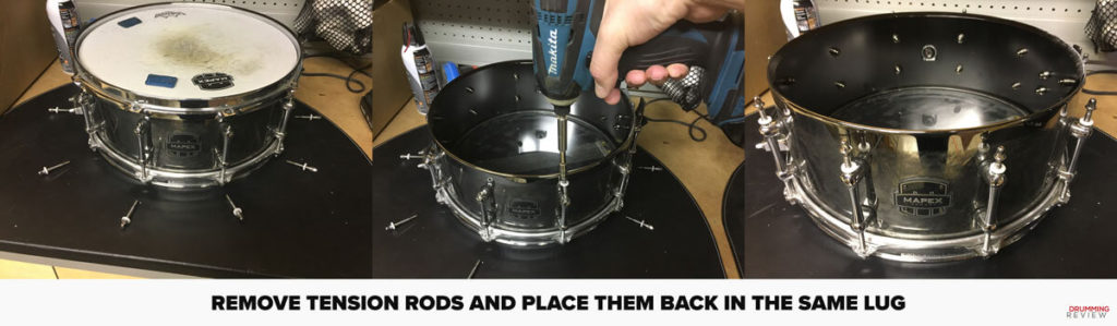 Remove Tension Rods From Lugs