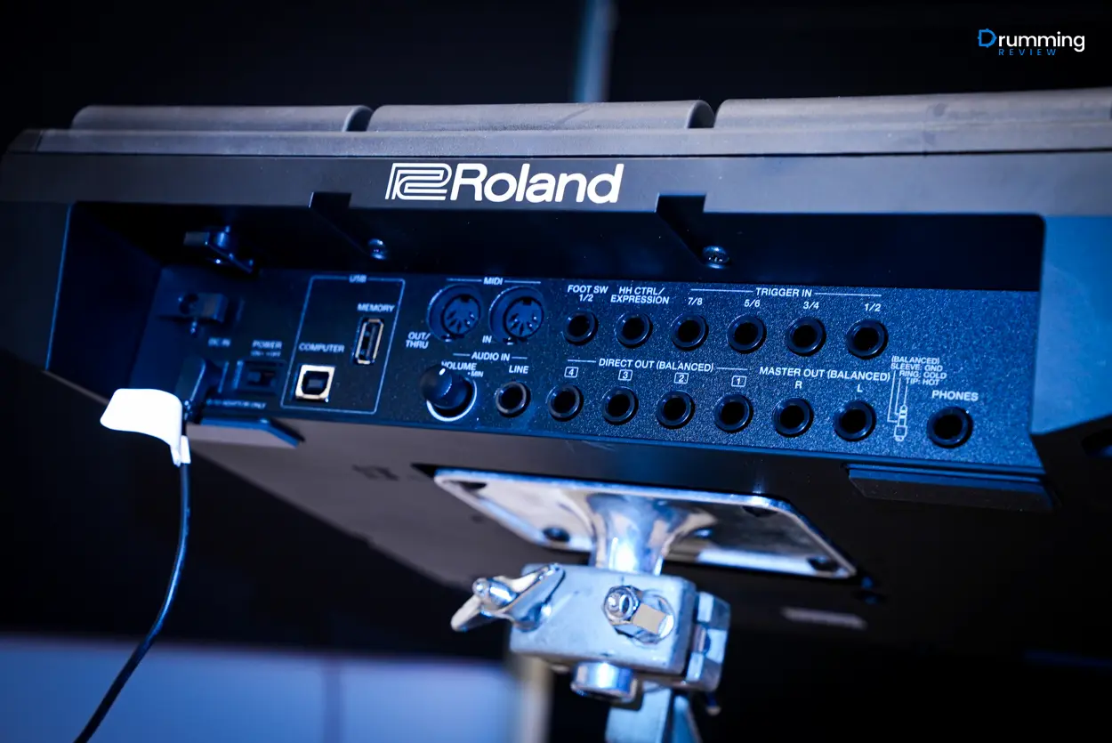 Roland SPD-SX Pro Rear of unit