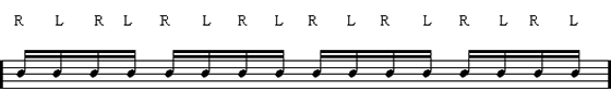 Single-stroke Roll notation