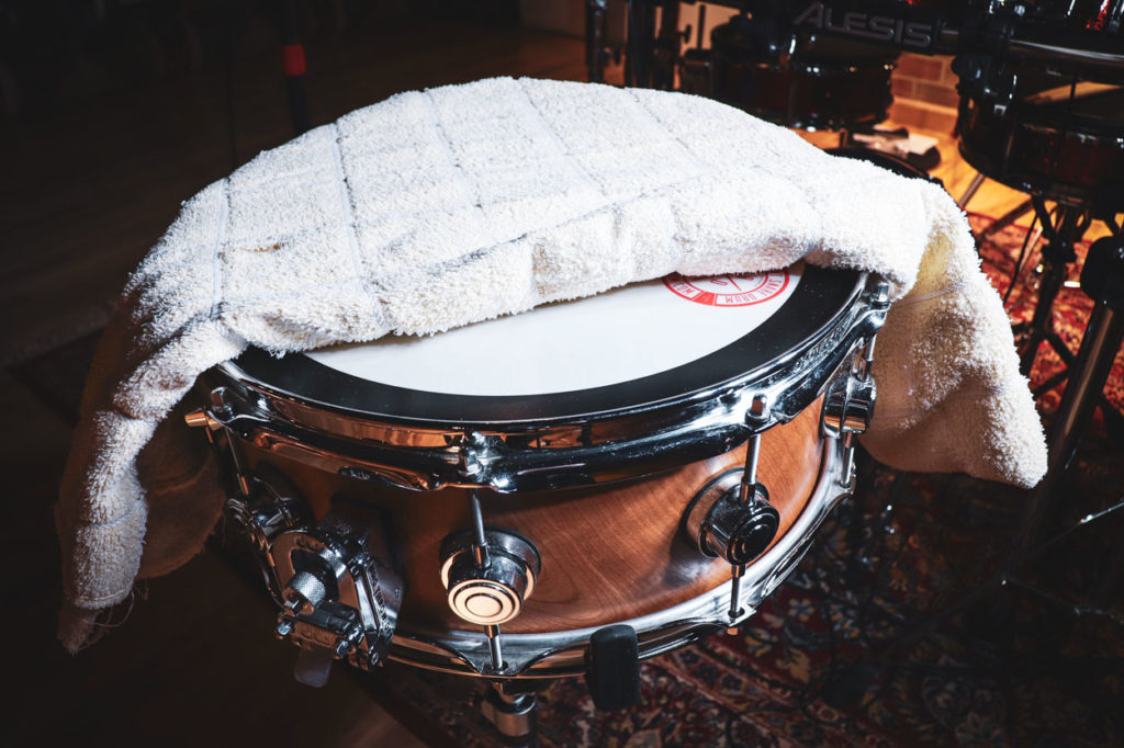 Cover your drums with towels