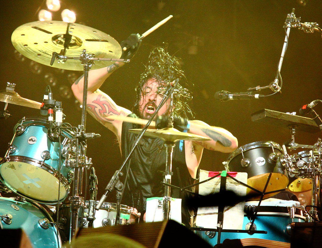 Dave Grohl with Them Crooked Vultures at Roskilde Festival