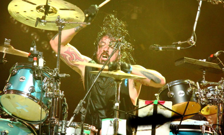 Dave Grohl with Them Crooked Vultures at Roskilde Festival