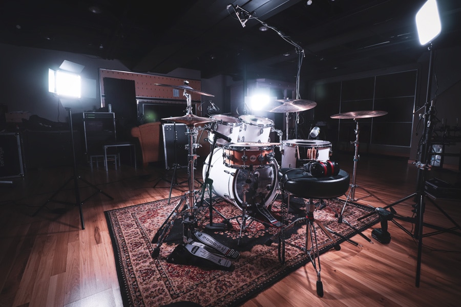 Drum Cover Lighting for Video
