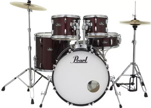 Pearl Roadshow 5-piece Complete Drum Set with Cymbals