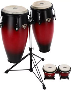 Cosmic Percussion Conga Set with Free Bongos - 9" and 10"