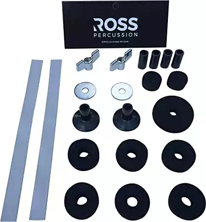 ROSS Drummers Survival Kit Cymbal Sleeves, Cymbal Felts, Snare Straps, Wing Nuts and Washers