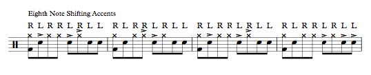 Eighth Note Shifting Accents