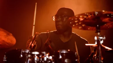 The International jazz ensemble Snarky Puppy performs a live concert at VEGA in Copenhagen. Here drummer Larnell Lewis is seen live on stage. Denmark, 03/06 2017.