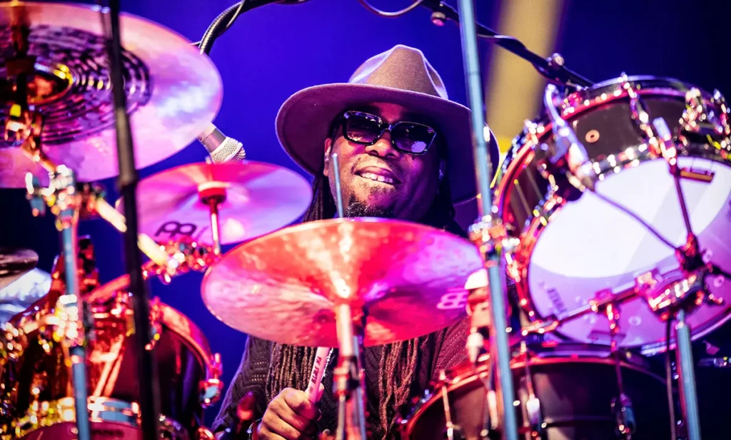 Oslo, Norway. 18th, August 2022. The American rock band Toto performs a live concert at Vulkan Arena in Oslo. Here drummer Robert Searight is seen live on stage. (Photo credit: Gonzales Photo - Terje Dokken).