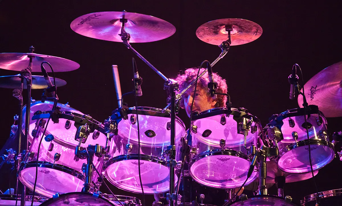SIMON PHILLIPS plays drums for HIROMI play piano on the Jimmy Lyons Stage - 54TH MONTEREY JAZZ FESTIVAL 2011