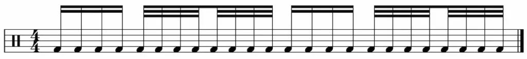 Drumming Exercise 2 for Foot Speed
