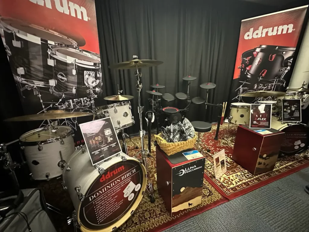 ddrum Booth at NAMM 2023