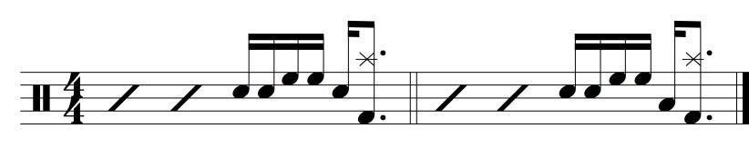 Cinderella Man Drum Fill Notation