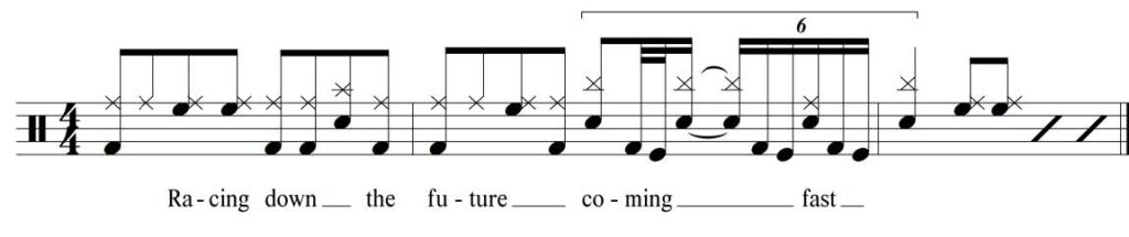 Turn The Page Drum Fill Notation