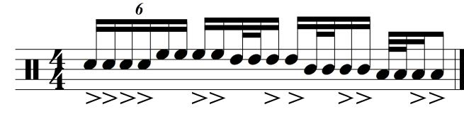 YYZ Drum Fill Notation