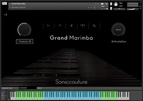 Grand Marimba interface